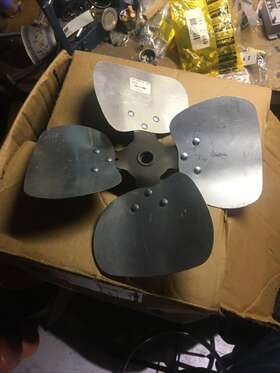 60-6797-01 Lau 60718101 New 12 Inch Fan Blade Cw Rotation 23 Degree Pitch 4 Blades 1/2 Bore