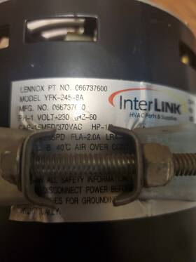 Yfk-245-8a Lennox 066737600 Interlink Oem