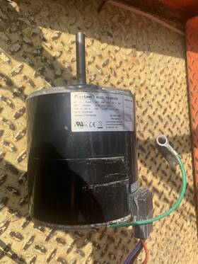 104607-01 Lennox 14y65 Condenser Fan Motor 1/3hp 208/230v 1075 1/2 Inch Shaft