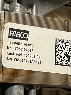 7058-0463e Lennox / Fasco 101202-02 24w95 Furnace Draft Inducer Motor Assy Used