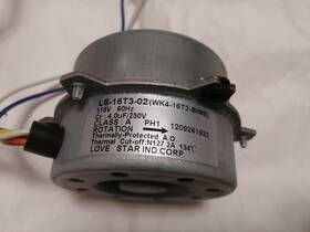 Ls-16t3-02 Love Star Portable Air Conditioner Fan Motor Delonghi Pac Cn120e