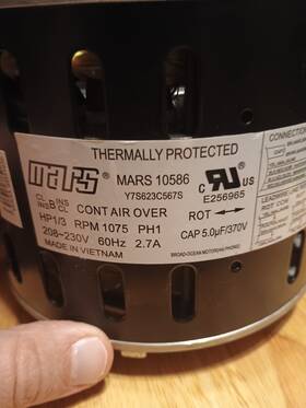 Y7s623c567s Mars Condenser Fan Motor