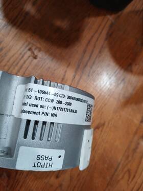 30048196065210112 Nidec 51-106544-09 Protech - H1 2417stanja Used Tested 33