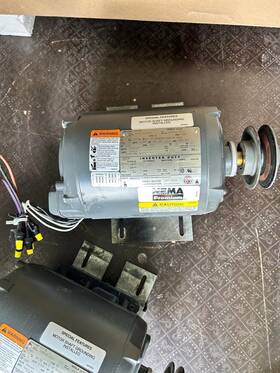Hc82 Nidec Lot Of 3 Industrial Electric Motor - 2 2hp G&s