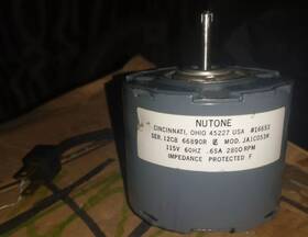44p-916-1wh Nutone Nutrone Model Ja1c053 Fan Motor 115 Volts 2800 Rpm Brand New Nos