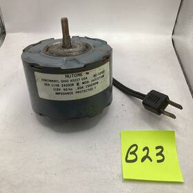 Ja2c271g Nutone Motor Mod# C-53581 Ser. 11yb 24000r 115v 60hz .60a 1550rpm