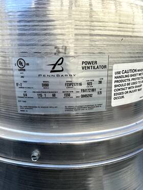 Dx06b Pennbarry Power Ventilator