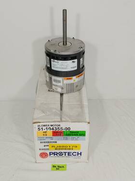 M055pwenn-1176 Protech 51-104355-00 Programmable Ecm Blower Motor 1/2hp 115v 1050rpm