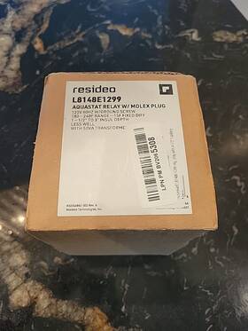 L8148e1299 Resideo L8148e 1299 Aquastat Relay With Molex Plug - Parts