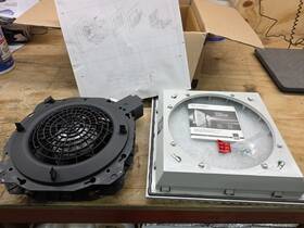 3243110 Rittal Axial Fan Square 12-45/64 Inch H 353 Cfm 6ydl2