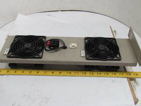 Sk31688-93r Rotron Mu281 4-1/2 Inch Dia Fan Assembly With 2 Fans 115v Mounted On Frame Enclosure