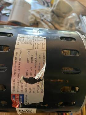 Y7s623d51s Rpm 01-0175 Broad-ocean Condenser Fan Motor 1/2hp 1075rpm 208/230v 1ph