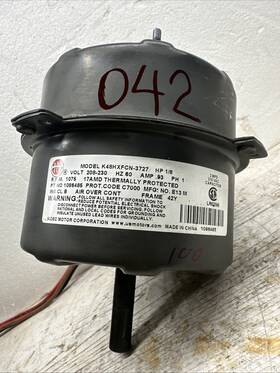 K48hxfcn-3727 Rpm 1086485 Us Motors 1/8hp 1075rpm #042