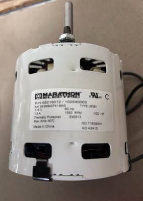 N08216072 Rpm Marathon Evaporator Motor P/n08216072 115 V 1550 1/20 Hp 1.9 A White