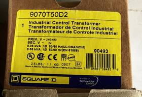 9070t50d2 Square D Transformer. New In Box. Same Day Shipping