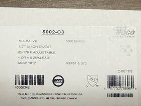 5002-c3 Taco Used Mix Valve 1/2 Inch Union Sweat B460