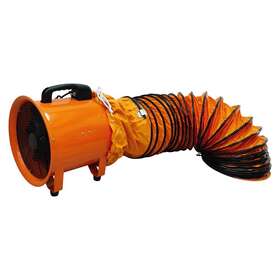 239773 Techtongda Portable Axial Fan Cylinder Pipe Spray Booth Paint Fumes Blower With 16-foot Hose