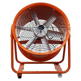 239840 Techtongda 220v 20in Electric Axial Fan Cylinder Pipe Spray Booth Paint Fumes Blower