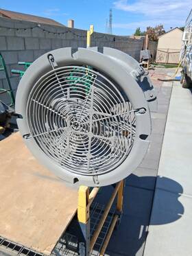 Tx-fj20 Texas Pneumatic Tx- Jf 20 Inch Air Driven Jet Fan Ventilation Blower