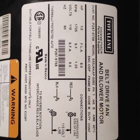 S65jxkap-5060 Totaline P267-9758 Ph Blower Motor 115v 9a 1 Phase Black