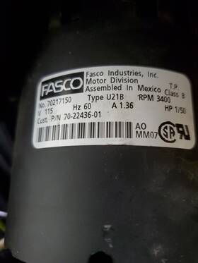 702243601 Trane 342094 Oem Draft Inducer Motor Assembly