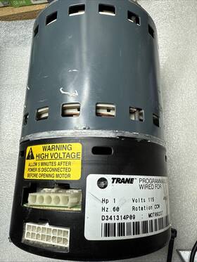 D341314p09 Trane Furnace Blower Motor Mot09237 5sme399l 0253 Tested
