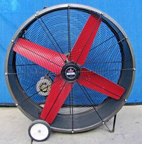 Spl4223 Triangle Engineering Heat Buster Portable Barrel 42 Inch Fan Blower 115v