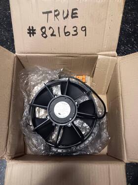 821639 True Motor Kit Fan/blade/bracket Assy 115v