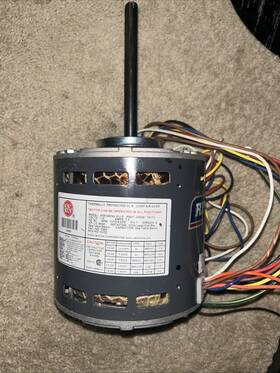 K55hxenv-0115 Us Motors K55hxenv-115 1/2hp Furnace Blower Motor