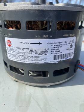 K55hxrpb Us Motors 2092 Condenser Fan Motor 208-230v 1/6hp 1.3amp 900 Rpm/3spd
