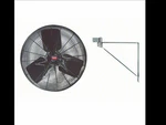 Dayton 24" Commercial Air Circulator Fan With Wall Bracket Model 2MA10B 2125 5A. Fixed Price $269.00.