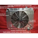 1962 1963 1964 1965 1966 1967 Chevy Ii Nova Aluminum Radiator With Shroud & Fan. Fixed Price $299.00.