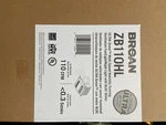 Broan ZB110HL Cfm 0.3 Sone Ceiling Mounted, Humidity Sensing, Led White. Fixed Price $299.00.