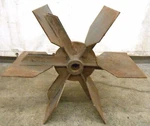 New York Blower Company 6 Blade Radial Fan Wheel, 24" Diameter, 1 5/8" Id. Fixed Price $550.00.