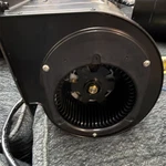 Black Metal Centrifugal Blower Fan Assembly Dual Wheel. Fixed Price $195.00.