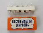 Vintage Chicago Miniature Lamp Bulbs #1829 Box W T3 1/4 Nos. Fixed Price $47.50.