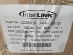 Interlink 1/15 Hp, 25309801S Motor YSLB-50-4-B003-AS01. Fixed Price $179.99.