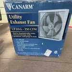 Canarm UF10-G Utility Exhaust Fan 10" 350 Cfm Grey/black Single Speed Pull Chain. Fixed Price $500.00.