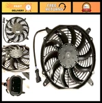 10" High Performance Puller Fan, 12V, Curved Blades, 847 Cfm, Mounting Bracket. Fixed Price $153.99.