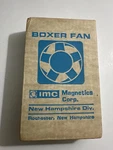 Vintage Imc Magnetics Corp. Boxer Fan New Old Stock Nos. Fixed Price $150.00.