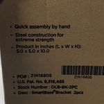 Zinus Smartbase Steel Bed Frame Brackets 2PC Black Quick Assembly ZIN16805. Fixed Price $36.56.