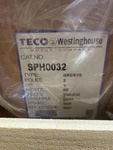 New - SPH0032 Hp 3600 Rpm Teco Westinghouse 208/230 Volt Odp Motor. Fixed Price $190.00.