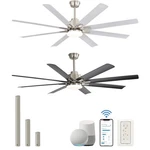 Lndustrial Smart Celing Fan With Light And Remote & App Control Via Wifi Alexa. Fixed Price $140.99.