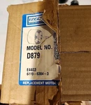 Fasco D879 Replacement Motor For Singer 5KCP39GG7342 1/4HP 277 Volt 1625 Rpm. Fixed Price $70.00.