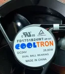 New Cooltron FD1751B24W7-3P-61 Cooling Fan 24V 28.8W. Fixed Price $171.68.