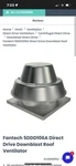 Fantech 5DDD106A Direct Drive Downblast Roof Ventalator. Fixed Price $150.00.
