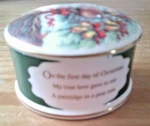 Wedge Wood Bone China Small Trinket Box First Series 1 3/4" Tall. Fixed Price $9.99.
