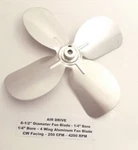 Air Drive 6-1/2" Diameter X 1/4" Bore Fan Blade Wing Aluminum Cw. Fixed Price $7.95.