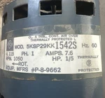 Lennox Ge 5KSP29KK1542S 32868 P-8-9662 115V 1/5 Hp Blower Motor P89662. Fixed Price $125.00.