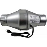 100 Cfm Duct Booster Fan For 4" - Quiet Air Circulation, Tjernlund. Fixed Price $94.56.